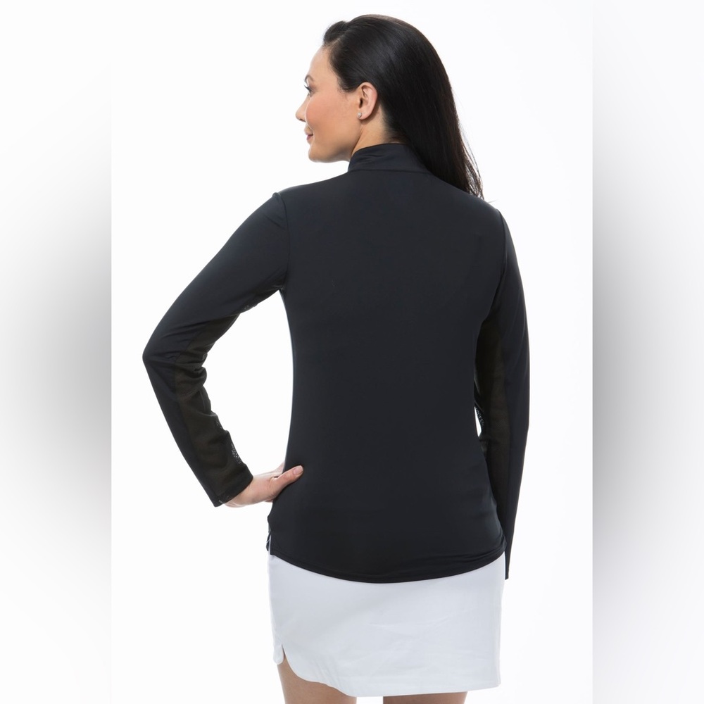 SanSoleil | SUNGLOW ZIP MOCK 1/4 Zip Pullover - Picture 3 of 8